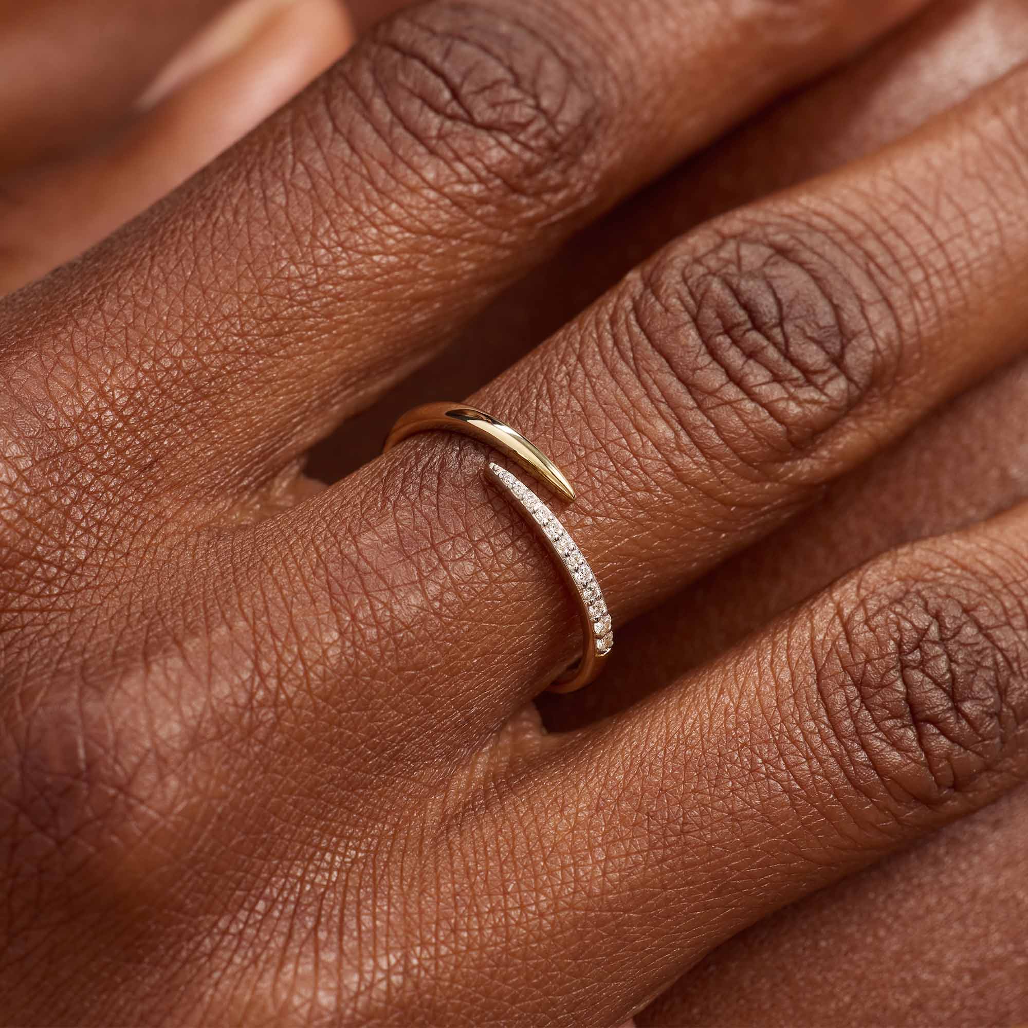 De la Paix Flavie 14 Karat gold ring with diamond 0.08 carat
