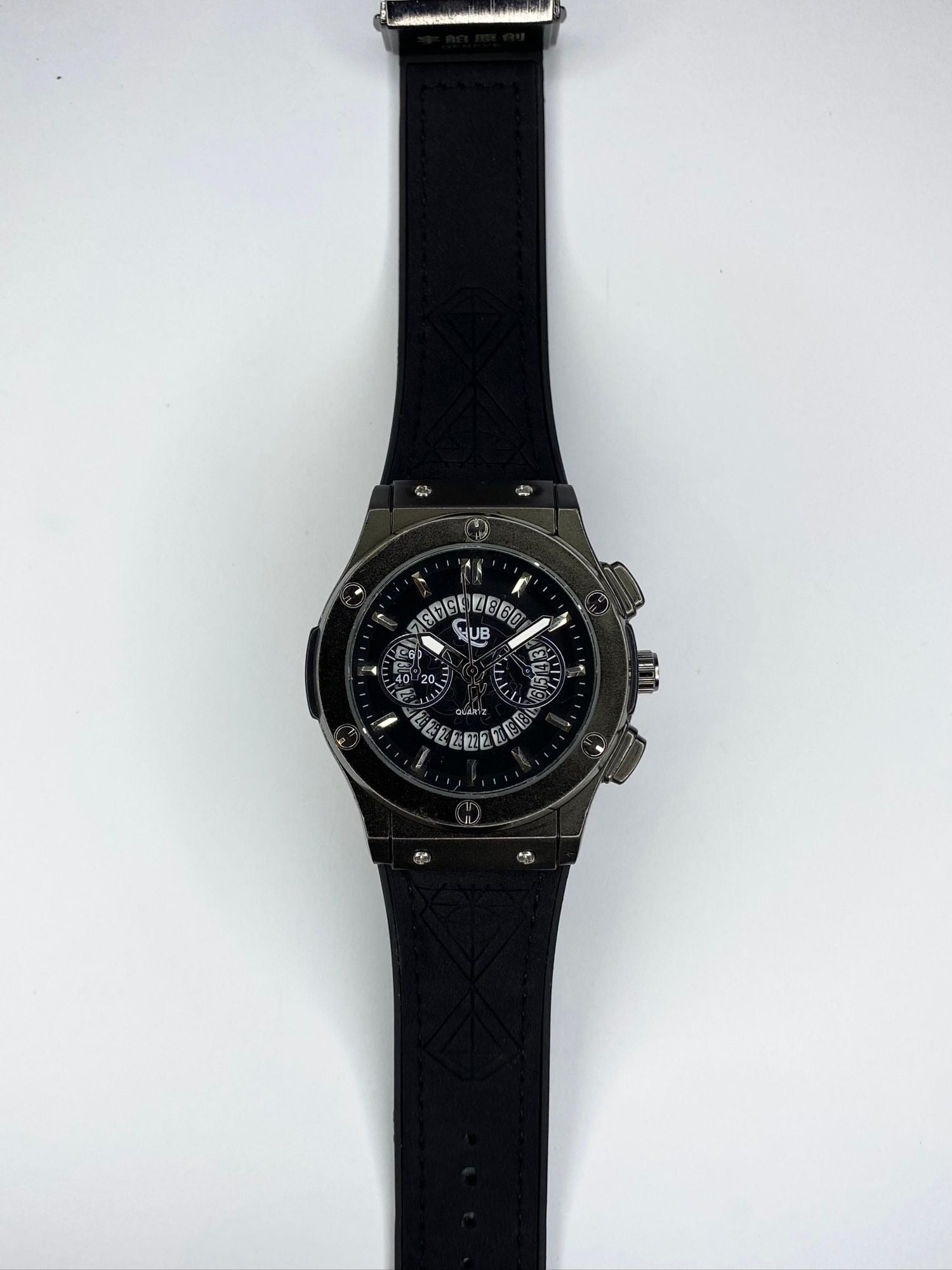 Hublot Skeleton Chronograph Dial Watch.